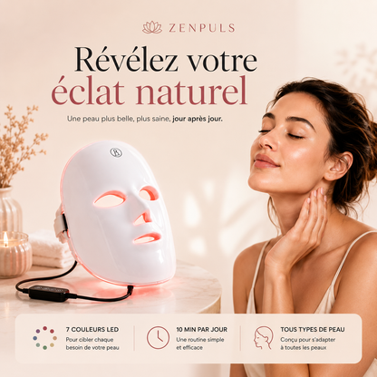 Masque LED Anti-Âge — Thérapie Lumineuse Professionnelle à Domicile