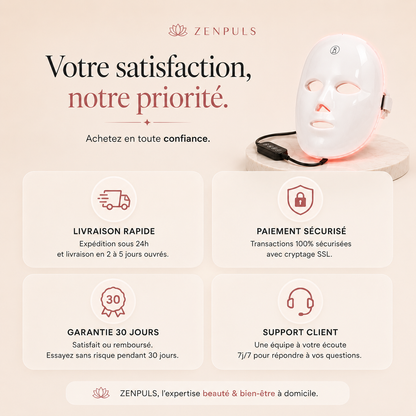 Masque LED Anti-Âge — Thérapie Lumineuse Professionnelle à Domicile