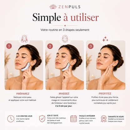 Masseur Gua Sha LED — Drainage Lymphatique & Microcourant